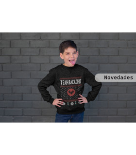 Sudadera infantil de team bacacho batman dc comics de navidad