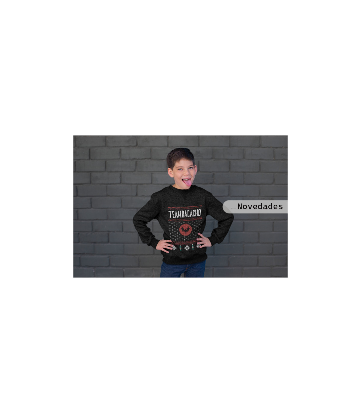 Sudadera infantil de team bacacho batman dc comics de navidad