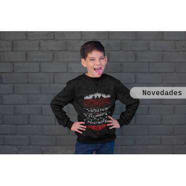 Sudadera infantil de stranger things de navidad