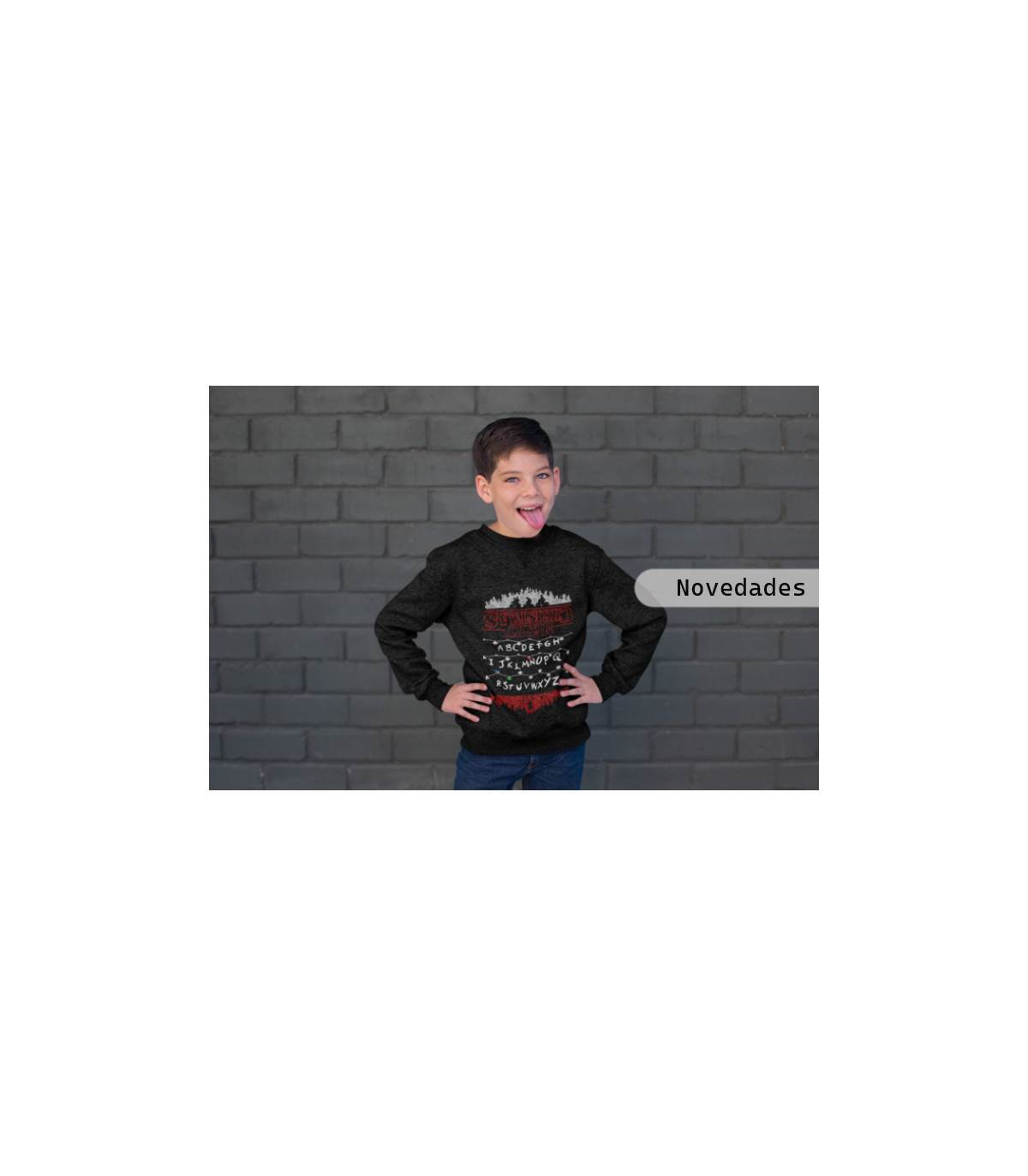 Sudadera infantil de stranger things de navidad