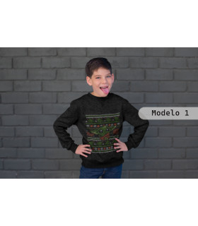 Sudadera infantil de the mandalorian grogu baby yoda de navidad