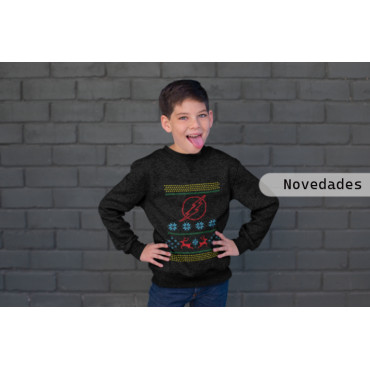 Sudadera infantil de flash dc comics de navidad