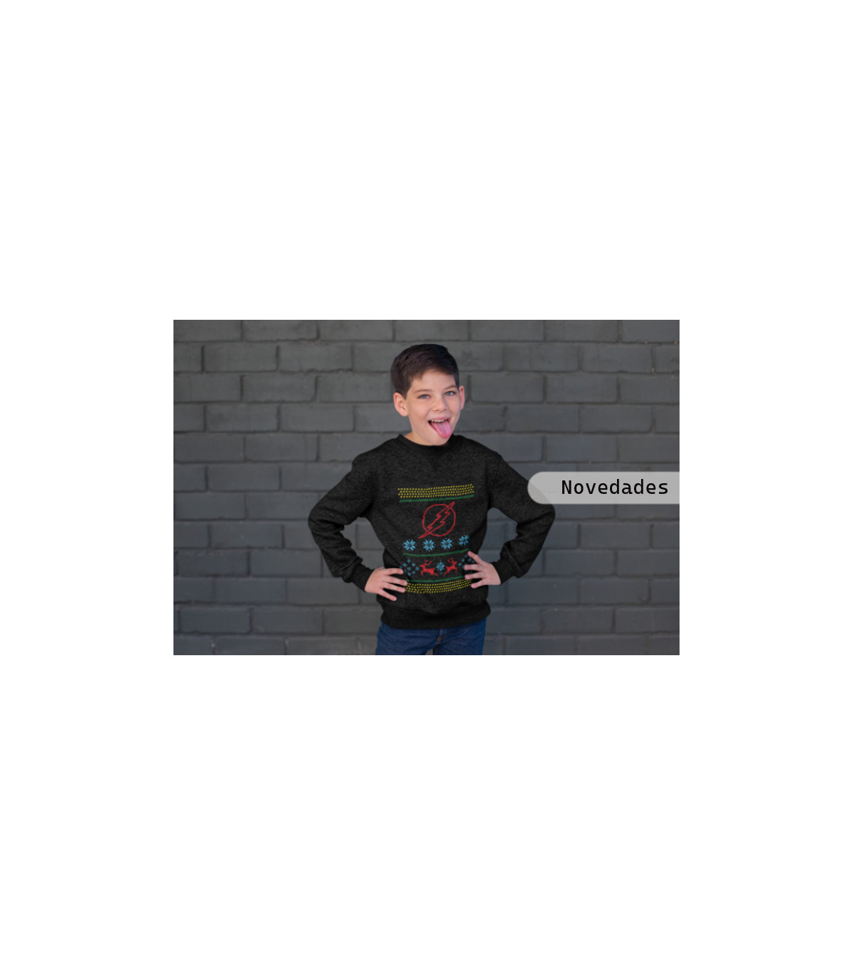 Sudadera infantil de flash dc comics de navidad