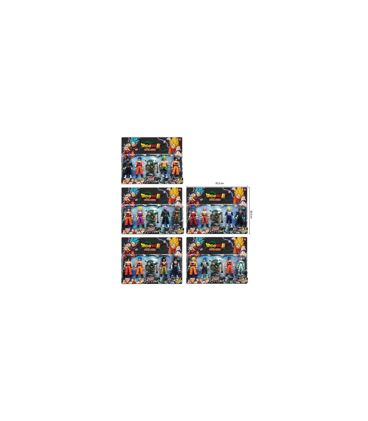 Pack blister 5 figuras de dragon ball