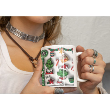 🌟Taza del Grinch Emociones Navideñas: Celebra la Magia en Cada Sorbo🎄🎁