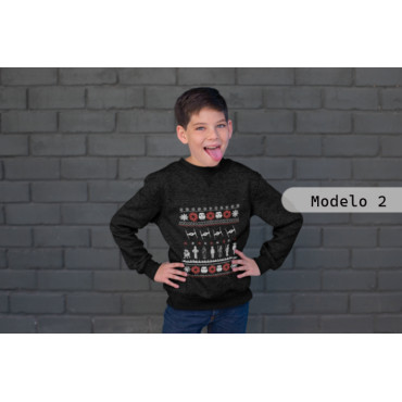 Sudadera infantil de star wars de navidad