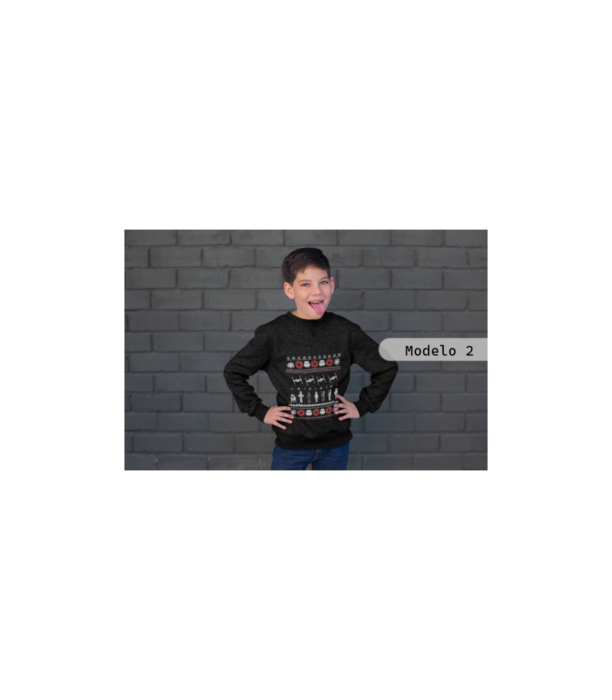 Sudadera infantil de star wars de navidad