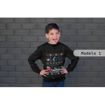 Sudadera infantil de star wars de navidad