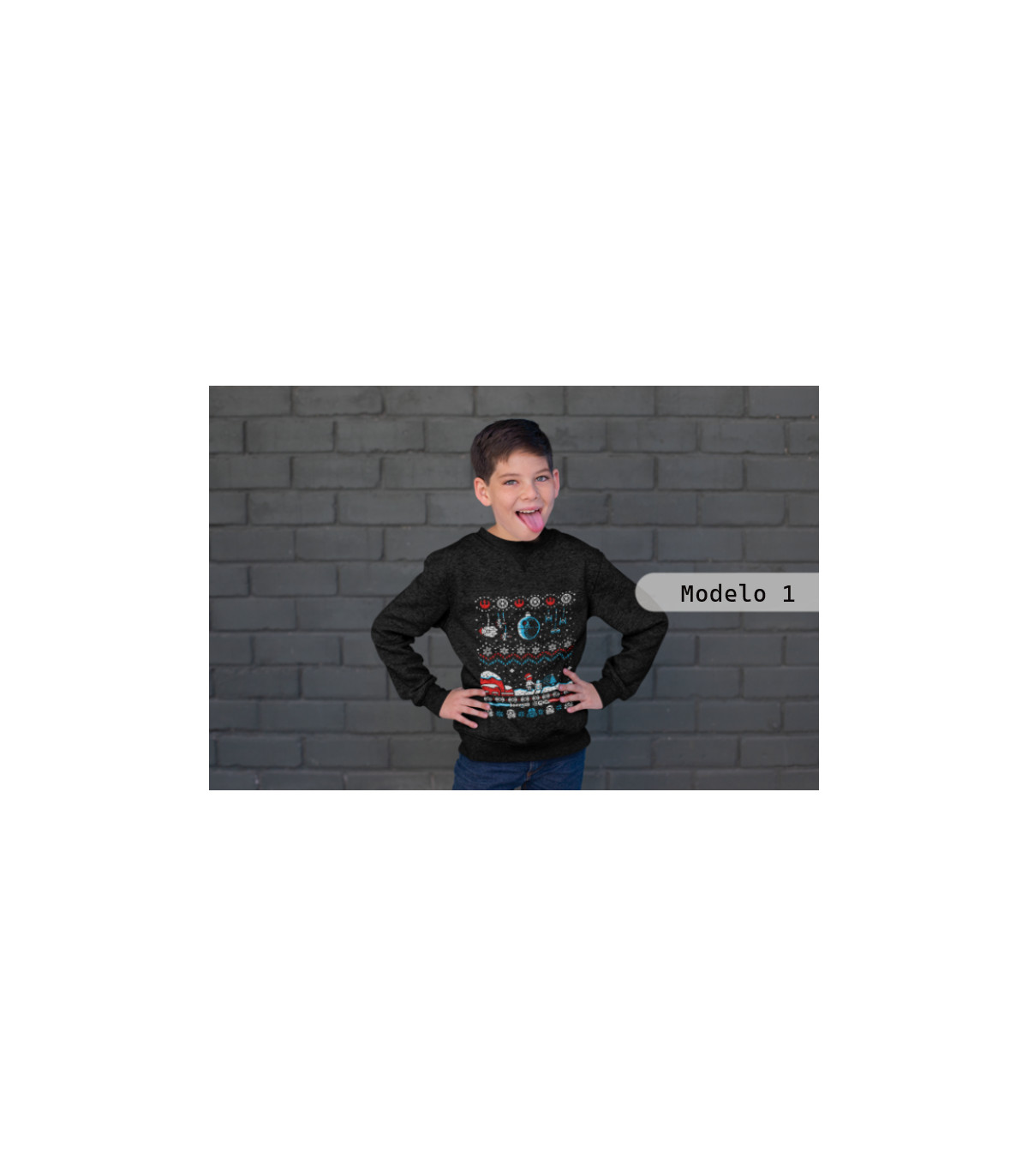 Sudadera infantil de star wars de navidad