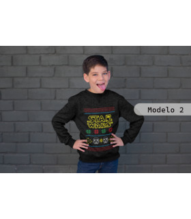 Sudadera infantil de star wars actualizaciones de navidad