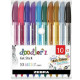 Glitter pens doodler'z ZEBRA pack 10 bolígrafos de gel con purpurina