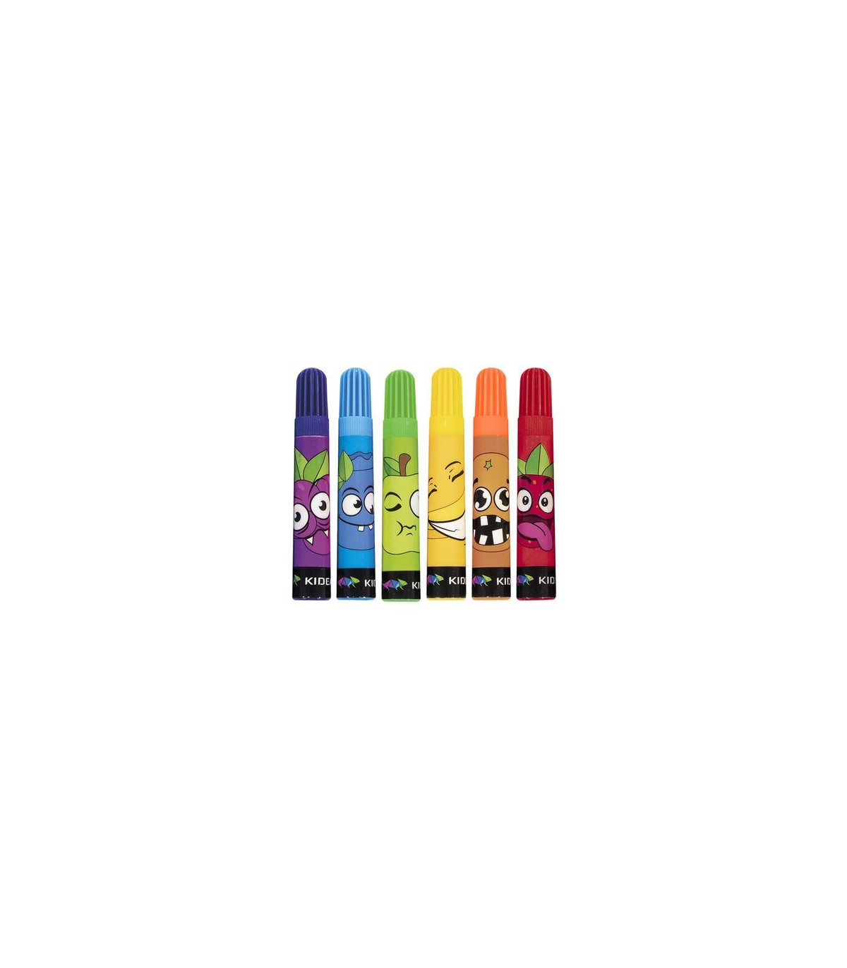 Pack 6 rotuladores con olores frutales y dulces KIDEA