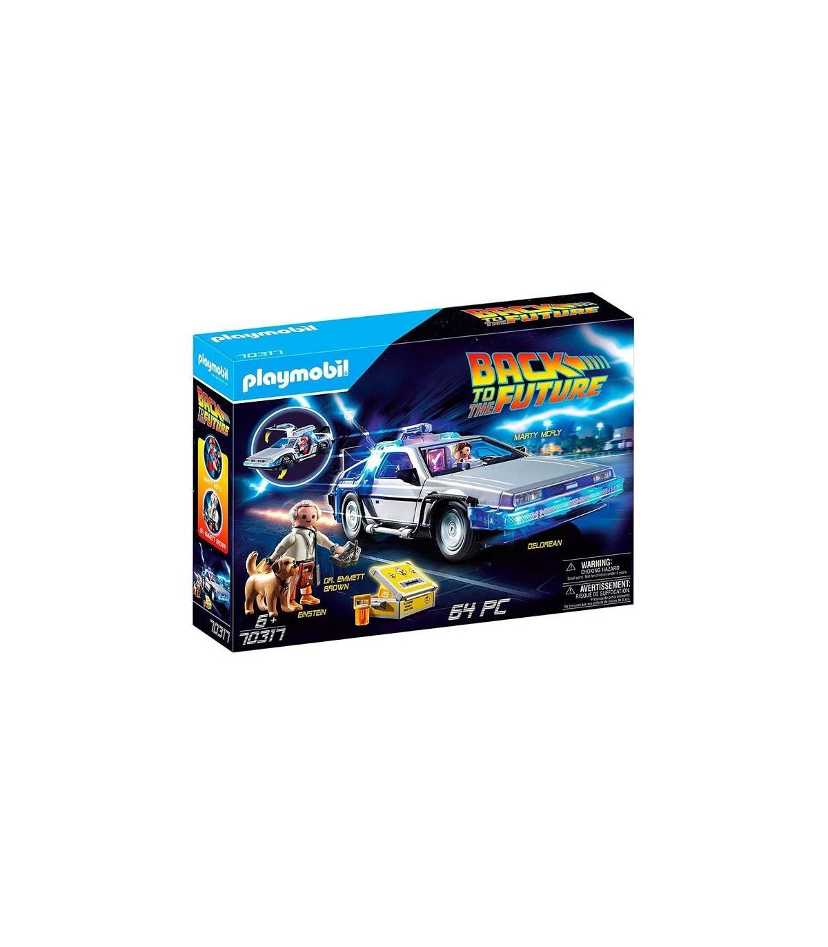 Vehículo delorean regreso al futuro playmobil