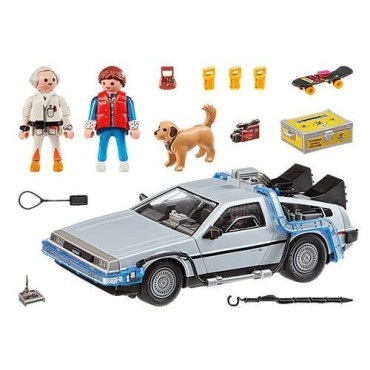 Vehículo delorean regreso al futuro playmobil
