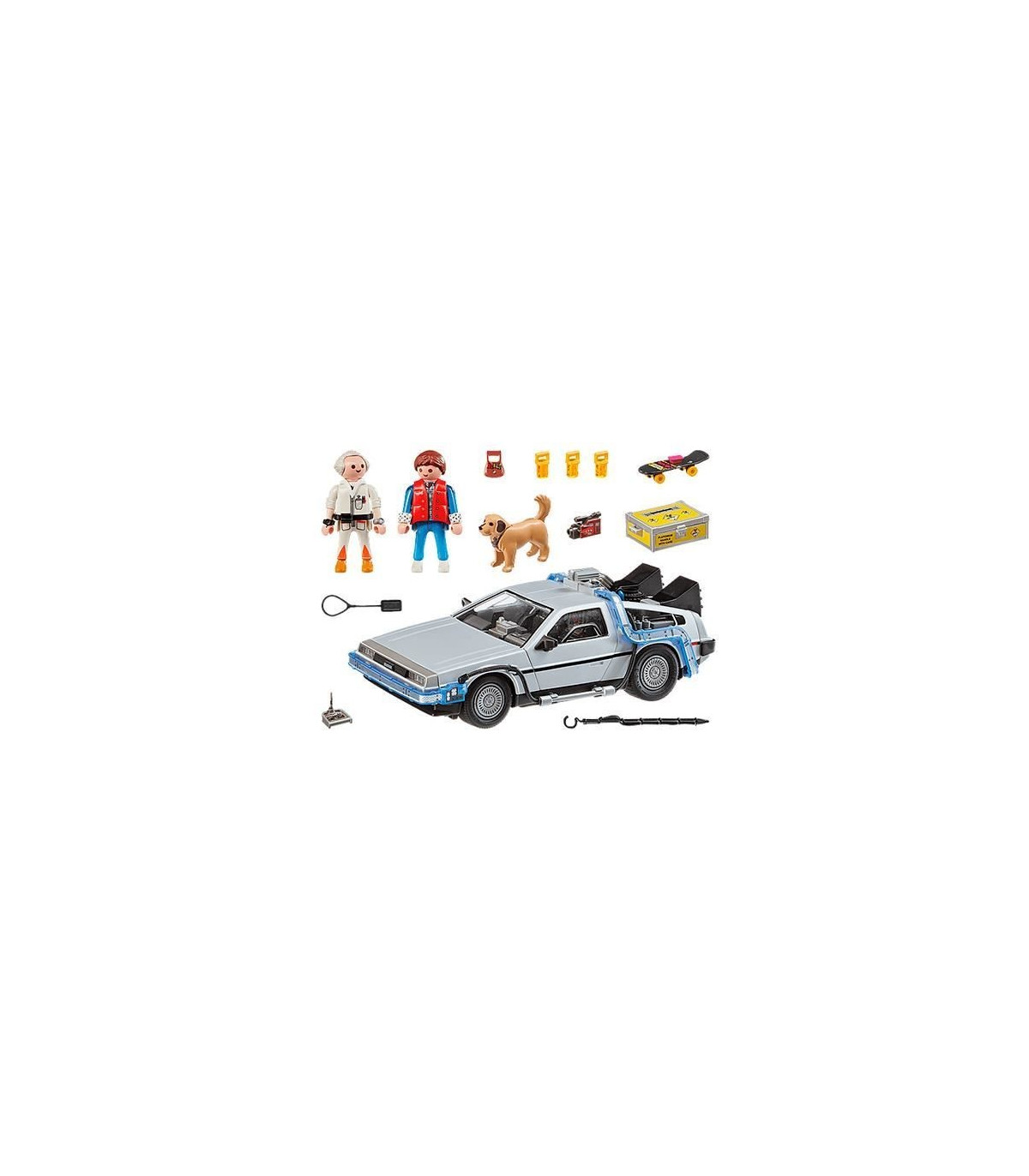 Vehículo delorean regreso al futuro playmobil