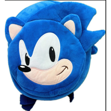 MOCHILA SONIC DE PELUCHE SUPER ADORABLE!