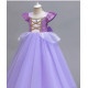 disfraz rapunzel para niñas lazo con lentejuelas