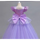disfraz rapunzel para niñas lazo con lentejuelas