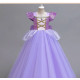 disfraz rapunzel para niñas lazo con lentejuelas