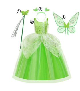 Disfraz de princesa campanilla Tinker Bell para niñas