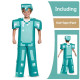 Disfraz minecraft armadura de diamante azul morado y netherita