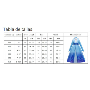 disfraz frozen 2 de elsa