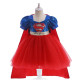 Disfraz con capa y tutú de superman para niña