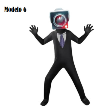 Disfraces mono malla Skibidi toilete vs camera man