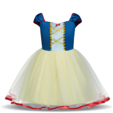 Vestido disfraz Blancanieves para niñas pequeñas