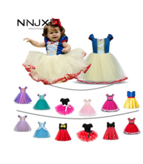 Vestido disfraz Blancanieves para niñas pequeñas