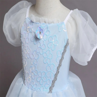 Disfraz vestido cenicienta princesa con corona