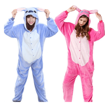 Disfraz mono tipo pijama adulto de stitch y Angel Disney