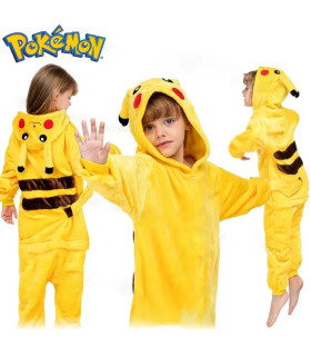 Disfraz tipo pijama Pikach Pokémon
