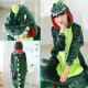 Disfraz tipo pijama de dinosaurio