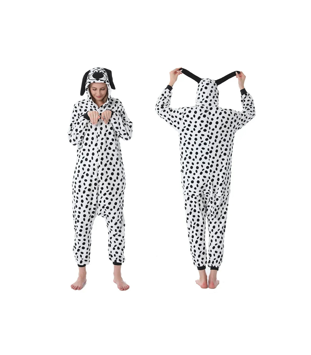 Disfraz tipo pijama de perro dálmata
