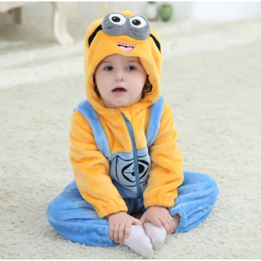 Disfraz tipo pijama para bebé de los Minions