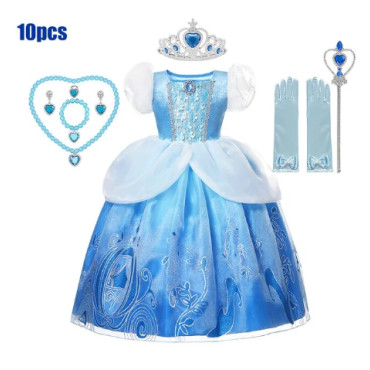 Vestido Disfraz Cenicienta: ¡Mágico!