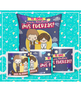 Cojín o taza de San Valentín Star Wars