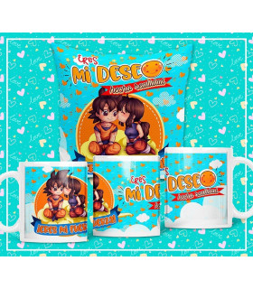 Cojín o taza de San Valentín Dragon Ball
