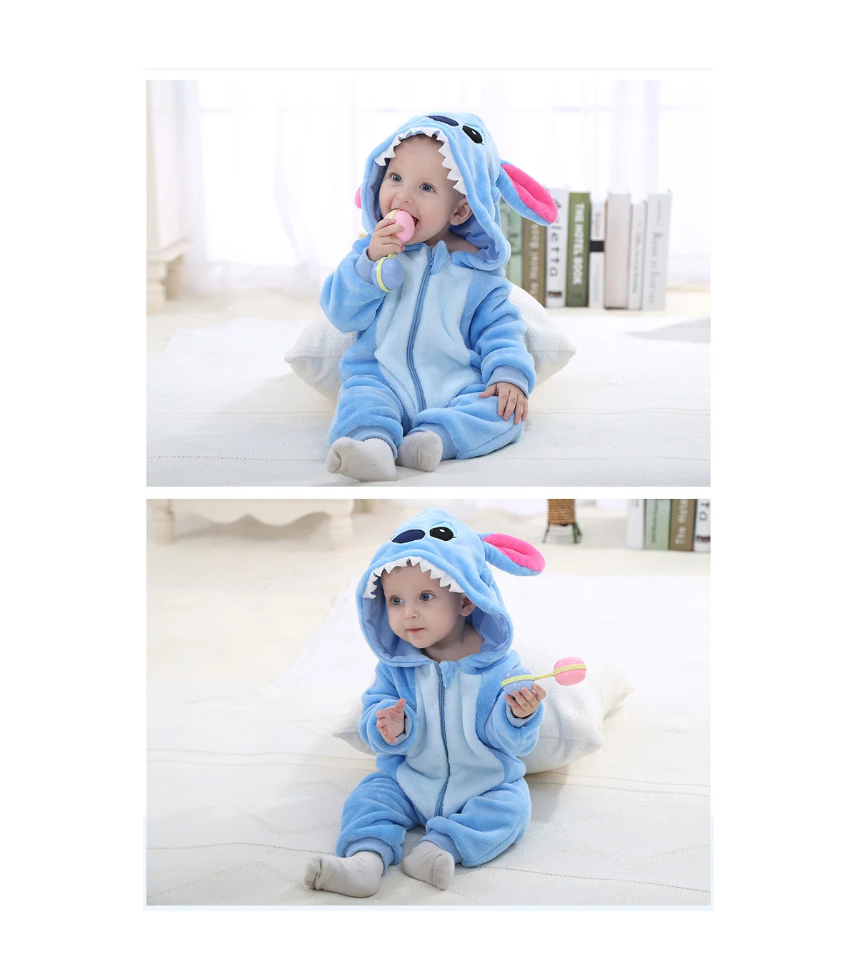 Disfraz tipo mono pijama Stitch para bebé 21,99 €