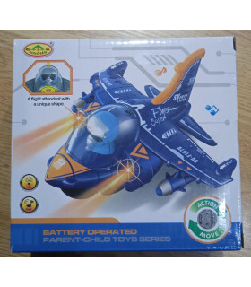Avión con pilas de 16 cm