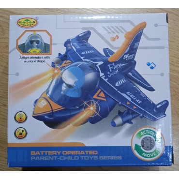 Avión con pilas de 16 cm
