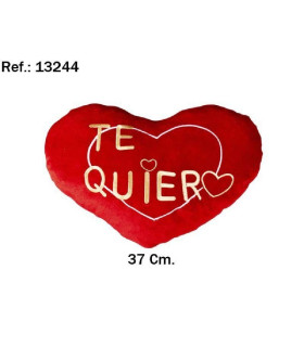 Peluche corazón te quiero dorado 36cm