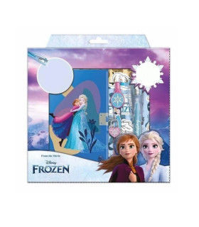 Set diario secreto con bolígrafo mágico frozen