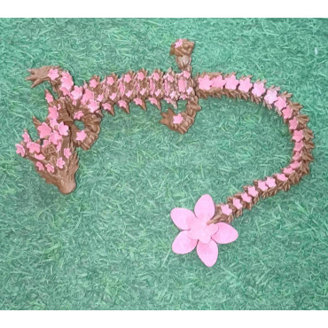 Compra Dragón de Sakura Articulado en 3D de 45cm | Albithinia
