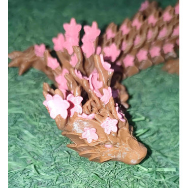 Compra Dragón de Sakura Articulado en 3D de 45cm | Albithinia