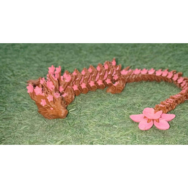 Compra Dragón de Sakura Articulado en 3D de 45cm | Albithinia