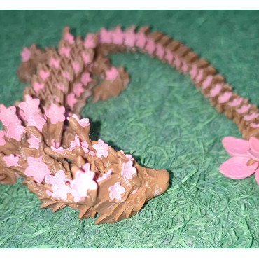 Compra Dragón de Sakura Articulado en 3D de 45cm | Albithinia