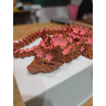 Compra Dragón de Sakura Articulado en 3D de 45cm | Albithinia