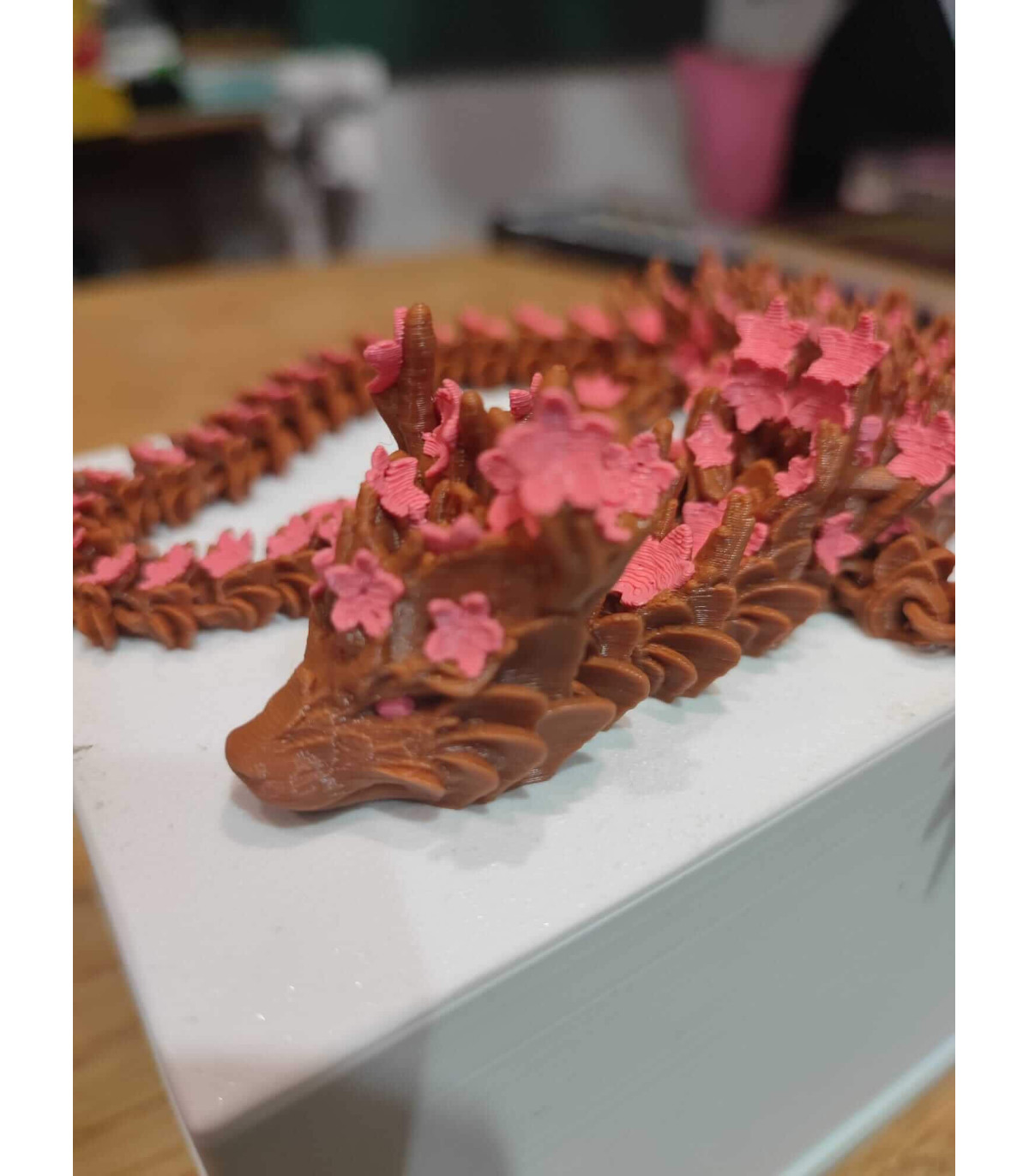 Compra Dragón de Sakura Articulado en 3D de 45cm | Albithinia